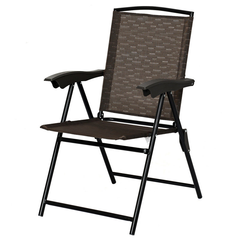 Costway Patio Garden Camping Fabric Folding Chair & Reviews Wayfair